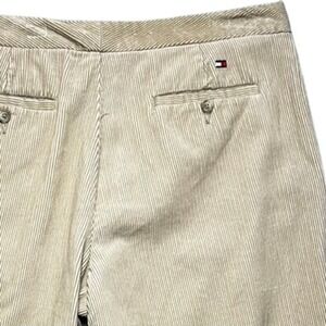 Vintage Tommy Hilfiger Corduroy Pants Womens 12 Tan Preppy Straight Leg Y2K